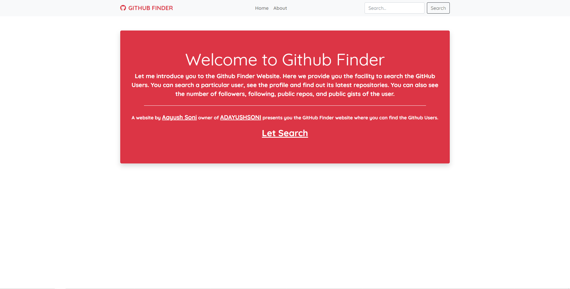 Github Finder